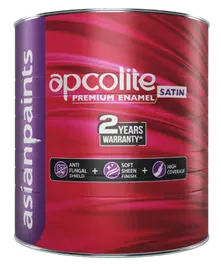 [1362] AP Apcolite Premium Satin Enamel (Black, 1 Ltr)